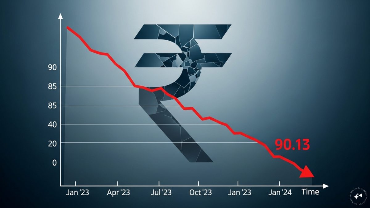 Rupee falls to all time low of 90.13 amid growing uncertainty over India-US trade deal Rupee falls to all time low of 90.13 amid growing uncertainty over India-US trade deal