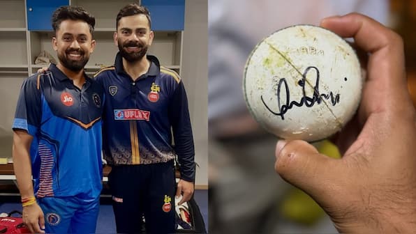 Virat Kohli signs ball for Gujarat bowler who got his wicket in Vijay Hazare Trophy: 'I'll cherish forever'