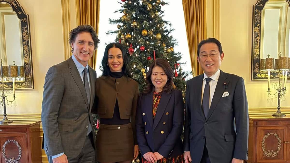 Singer Katy Perry accompanies Justin Trudeau for lunch with former Japanese PM Fumio Kishida in Japan