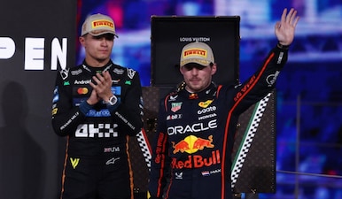 Lando Norris stopped Max Verstappen from winning a fifth consecutive F1 Drivers’ title. Image: Reuters