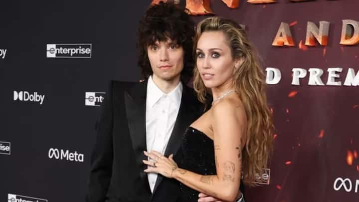 Singer Miley Cyrus confirms engagement with long-time boyfriend Maxx Morando, flaunts her 5-carat diamond ring at 'Avatar: Fire and Ash' premiere Firstpost Image