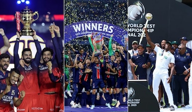 While South Africa won their first ICC title since 1998, RCB and PSG lifted their maiden IPL and UCL titles. Image: Reuters
