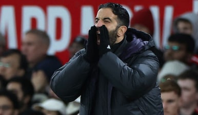 Ruben Amorim is under pressure to turn things around at Old Trafford and he's improved things a bit. Image: AFP