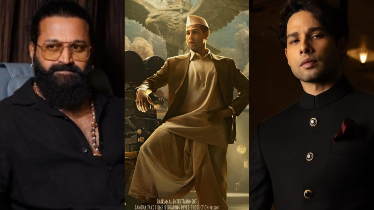 'Kantara' star Rishab Shetty praises Siddhant Chaturvedi's first look from legendary filmmaker V Shantaram's biopic 'Kantara' star Rishab Shetty praises Siddhant Chaturvedi's first look from legendary filmmaker V Shantaram's biopic