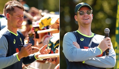 Australian players attended a fan event on Sunday after 4th Ashes Test ended in 2 days. Image: X/CA