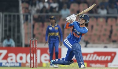 Smriti Mandhana's knock included 11 fours and three sixes. Image: BCCI