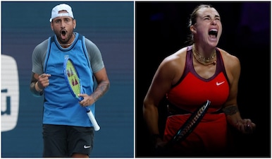 Nick Kyrgios will take on women’s world number one Aryna Sabalenka in a “Battle of the Sexes” exhibition match. Reuters