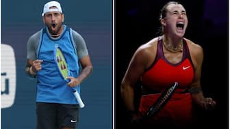 Nick Kyrgios will take on women’s world number one Aryna Sabalenka in a “Battle of the Sexes” exhibition match. Reuters