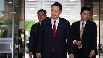 Former South Korean President Yoon Suk Yeol arrives at a court to attend a hearing to review his arrest warrant requested by special prosecutors in Seoul, South Korea. File image/Reuters