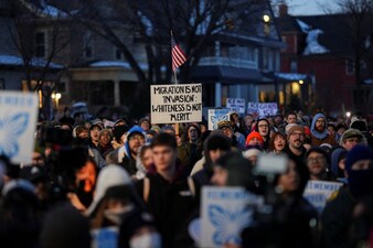 This is the fifth fatality linked to immigration enforcement operations across several states since 2024. People gather during the vigil in Minneapolis, Minnesota, US. Reuters