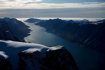 An aerial view shows a fjord in western Greenland. File image/Reuters