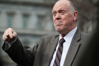 Tom Homan, who was appointed "border czar" by US President Donald Trump, gestures as he speaks to the media outside the White House in Washington, DC. File image/Reuters