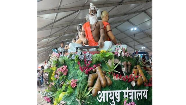 Ministry of Ayush tableaux. Firstpost.