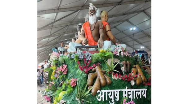 Ministry of Ayush tableaux. Firstpost.