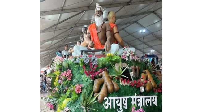 Ministry of Ayush tableaux. Firstpost.