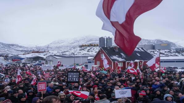 'Greenland is already great': Almost 10% of island's population hit streets against Trump