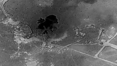 One of the sites hit by the US military on 10 January in strikes against Islamic State targets across Syria. US Central Command/Twitter/X