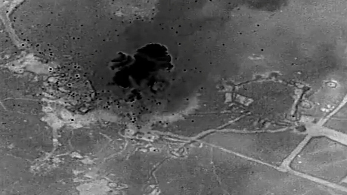 One of the sites hit by the US military on 10 January in strikes against Islamic State targets across Syria. File Image: US Central Command/Twitter/X One of the sites hit by the US military on 10 January in strikes against Islamic State targets across Syria. File Image: US Central Command/Twitter/X