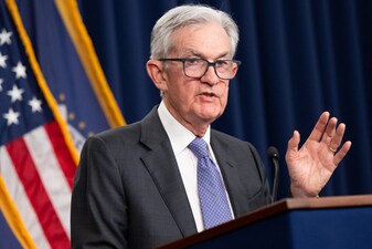 US Federal Reserve Board Chairman Jerome Powell speaks during a news conference following a Federal Open Market Committee (FOMC) meeting in Washington, DC. AFP