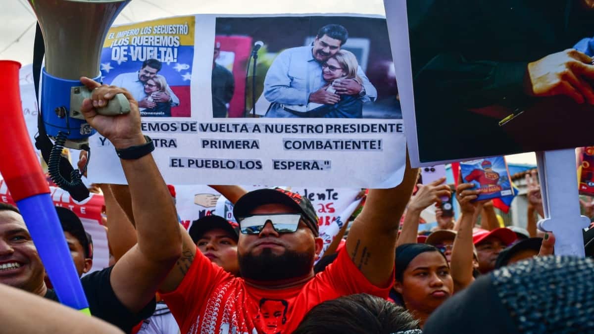 Maduro's supporters stage modest protest as Venezuelan govt courts US after regime's fall