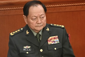 (FILES) Zhang Youxia, first-ranked vice chairman of the CMC, attends the opening ceremony of the Chinese People's Political Consultative Conference (CPPCC) at the Great Hall of the People in Beijing on March 4, 2025. China said on January 24, 2026, the senior vice chairman of its powerful Central Military Commission (CMC) and another high-ranking official were under investigation for suspected "serious violations of discipline", a common euphemism for corruption. (Photo by Pedro PARDO / AFP)