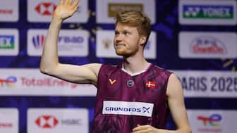 Anders Antonsen has revealed the reason behind his withdrawal from India Open. Image: Reuters