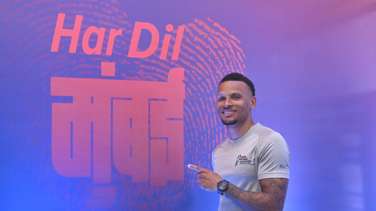 Andre De Grasse is the brand ambassador for the Tata Mumbai Marathon 2026.
Andre De Grasse is the brand ambassador for the Tata Mumbai Marathon 2026.
