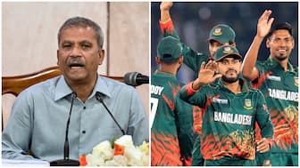 Bangladesh sports advisor Asif Nazrul has reiterated the BCB's stance of refusing to compromise on the senior men's team's "safety and secuity" during the T20 World Cup. Image: AFP/Reuters