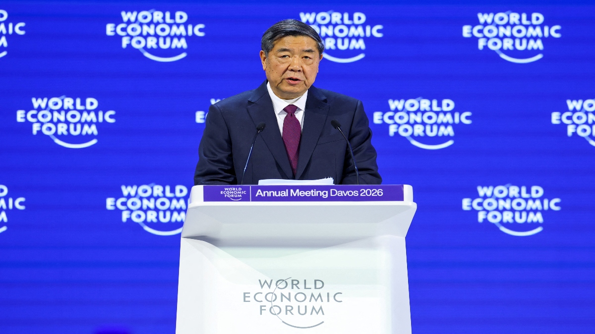Chinese Vice Premier He Lifeng speaks during the 56th annual World Economic Forum (WEF) meeting in Davos, Switzerland, on Tuesday. Reuters Chinese Vice Premier He Lifeng speaks during the 56th annual World Economic Forum (WEF) meeting in Davos, Switzerland, on Tuesday. Reuters