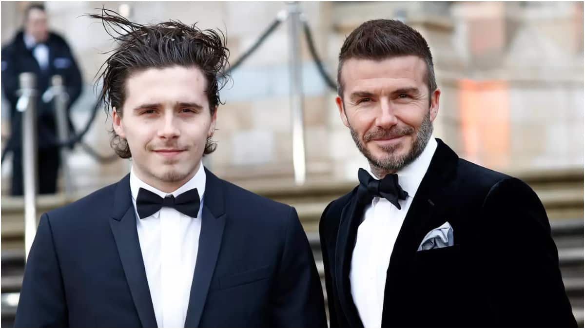 David Beckham skips questions about son Brooklyn amid family feud, footballer's former assistant backs Brooklyn