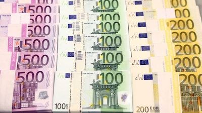 Euro currency bills are pictured at the Croatian National Bank in Zagreb, Croatia, May 21, 2019. Representational Image/Reuters