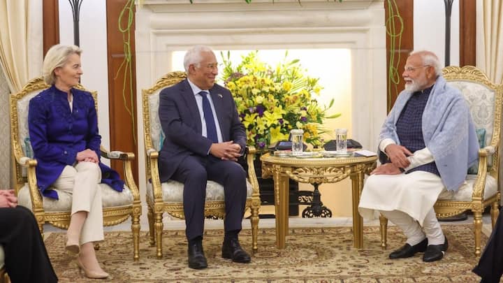 PM Modi discusses Ukraine, global issues with Costa, Ursula during India-EU Summit talks