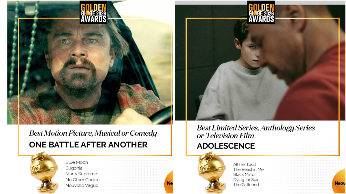 Golden Globe Awards 2026 full list of winners: One Battle After Another, Adolescence get sweeping victories Golden Globe Awards 2026 full list of winners: One Battle After Another, Adolescence get sweeping victories