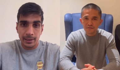 Indian footballers said FIFA must do whatever it takes to save the sport in the country. Images: Gurpreet Singh Sandhu/X
