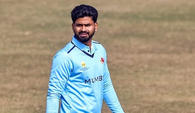Mumbai's Shreyas Iyer during a warm-up session before the start of the Vijay Hazare Trophy 2025-26 cricket match between Mumbai and Himachal Pradesh, at Jaipuria Vidyalaya Ground, in Jaipur, Tuesday. PTI