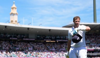 Joe Root is less than 2,000 runs away from Sachin Tendulkar's most Test runs record after hitting a century at SCG. Image: Reuters
