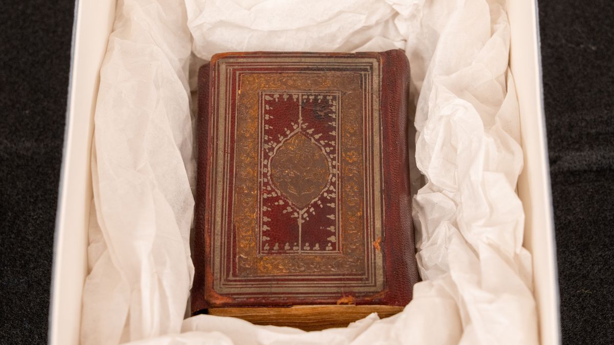 This photo provided by The New York Public Library shows the Schomburg Quran on December 16, 2025 in New York City, US. File Image/AP This photo provided by The New York Public Library shows the Schomburg Quran on December 16, 2025 in New York City, US. File Image/AP