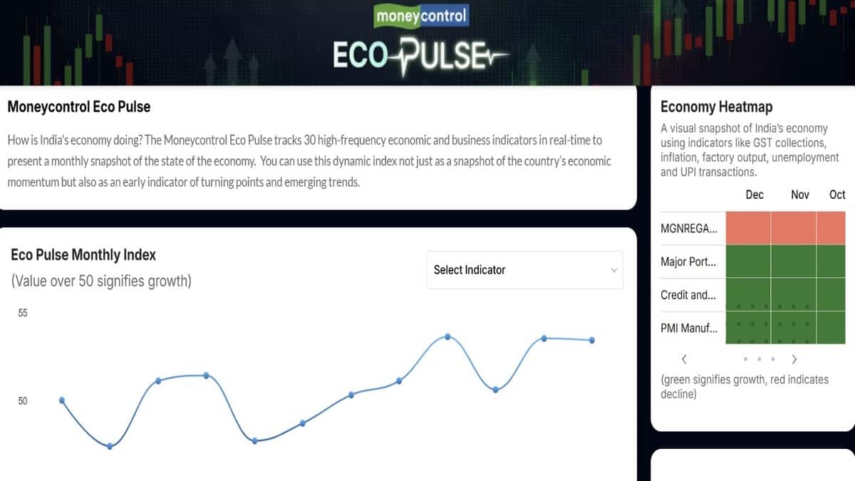 Indian economy shows steady momentum in December, says new monthly economy index by Moneycontrol