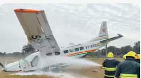 Six injured as small plane crash-lands in Odisha's Rourkela; probe ordered