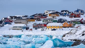 Icebergs float in the water off Nuuk, Greenland, on March 7, 2025.
Any US attack on a NATO ally would be the end of "everything", Denmark's Prime Minister Mette Frederiksen warned on January 5, 2026, after US President Donald Trump repeated his desire to annex Greenland.- AFP