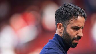 Ruben Amorim lasted just 63 games as Manchester United manager across competitions, finishing with a poor win percentage of just 38. AP