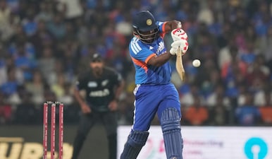 It's do-or-die for Sanju Samson in the fourth T20 between India and New Zealand. Image: AP
It's do-or-die for Sanju Samson in the fourth T20 between India and New Zealand. Image: AP