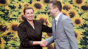 Denmark's Prime Minister Mette Frederiksen welcomes Greenland's Prime Minister Jens-Frederik Nielsen on the day of the European Political Community summit in Copenhagen, Denmark, on October 2, 2025. Reuters File
