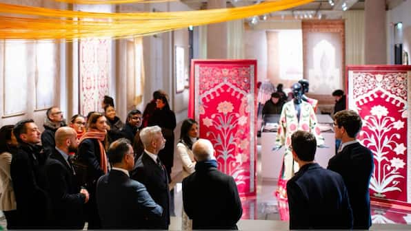 EAM Jaishankar visits India-France textile exhibition in Paris on first day of diplomatic tour