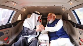 PM Modi receives UAE president as he arrives in India for two-hour visit | Watch