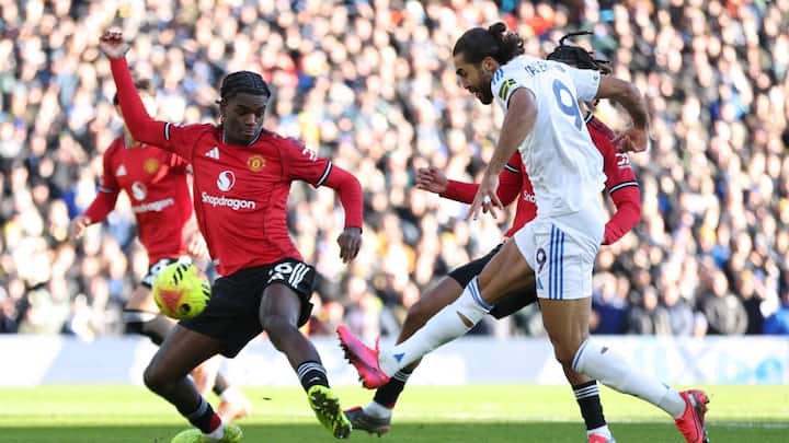 Leeds United vs Man United Highlights: FT LEE 1-1 MUN; Both teams collect a point each at Elland Road