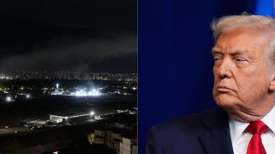 Smoke raises at La Carlota airport after explosions and low-flying aircraft were heard in Caracas, Venezuela, Saturday, Jan. 3, 2026. AP