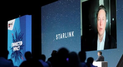 SpaceX founder and Tesla CEO Elon Musk speaks on a screen during the Mobile World Congress (MWC) in Barcelona, Spain, June 29, 2021. REUTERS