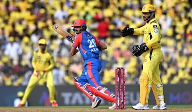 Axar Patel had made his India debut under MS Dhoni's captaincy in 2014. Image: Reuters