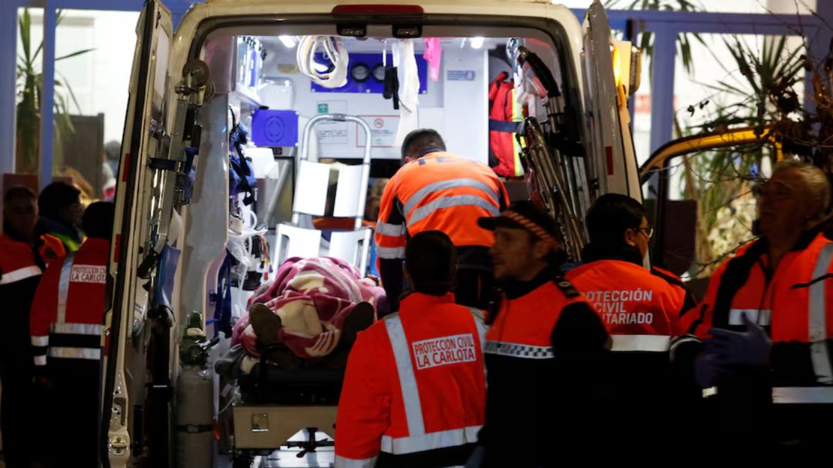People injured in a deadly train derailment receive treatment at the Caseta Municipal in the town of Adamuz after a high-speed train derailed and collided with an oncoming service near Córdoba, Spain. (Reuters) People injured in a deadly train derailment receive treatment at the Caseta Municipal in the town of Adamuz after a high-speed train derailed and collided with an oncoming service near Córdoba, Spain. (Reuters)